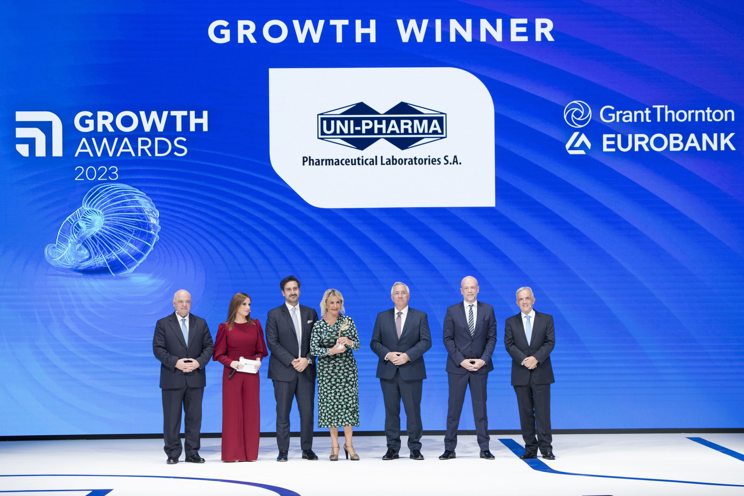 UNI-PHARMA SA, 1 of the 6th Growth Winners at the GROWTH AWARDS 2023 – Chosen among 8,000 Greek companies