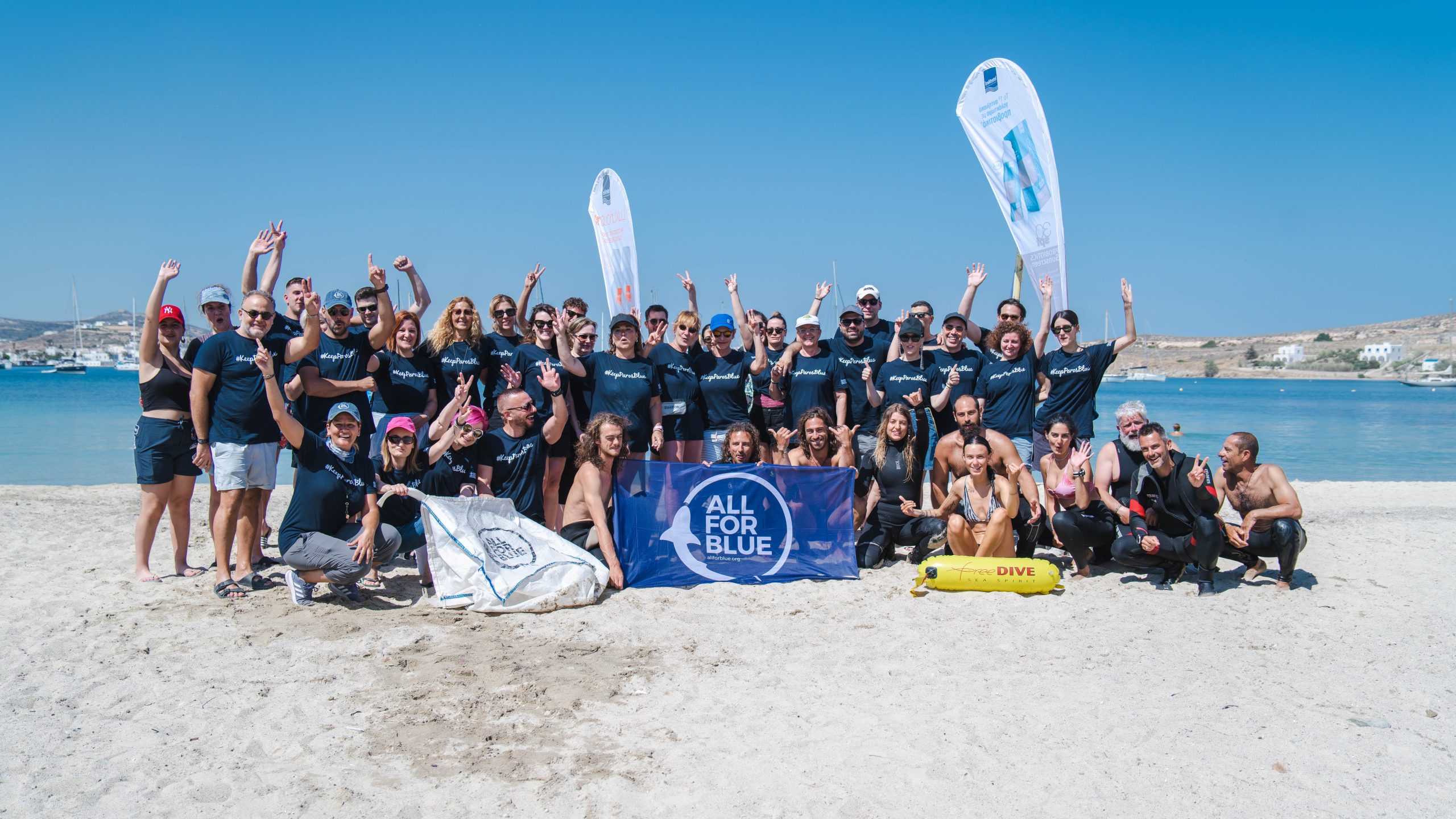 Keep Paros Blue 2022: Environmental action from OFET & the All For Blue Organization