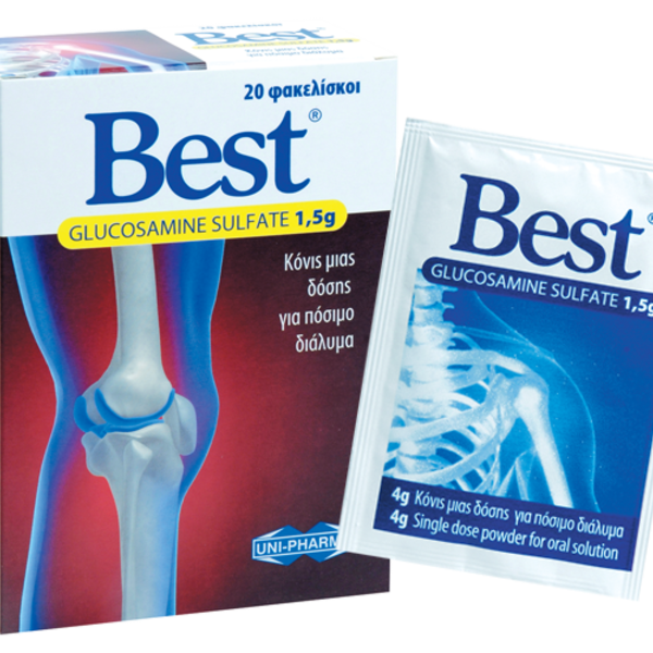 .Best by Uni-pharma: A strong treatment of symptoms of osteoarthritis